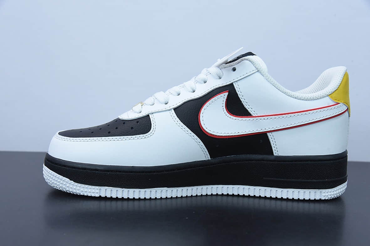 耐克Nike Air Force 1'07 Low 熊猫白黑拼接空军一号低帮休闲板鞋纯原版本 货号:SJ5588-100