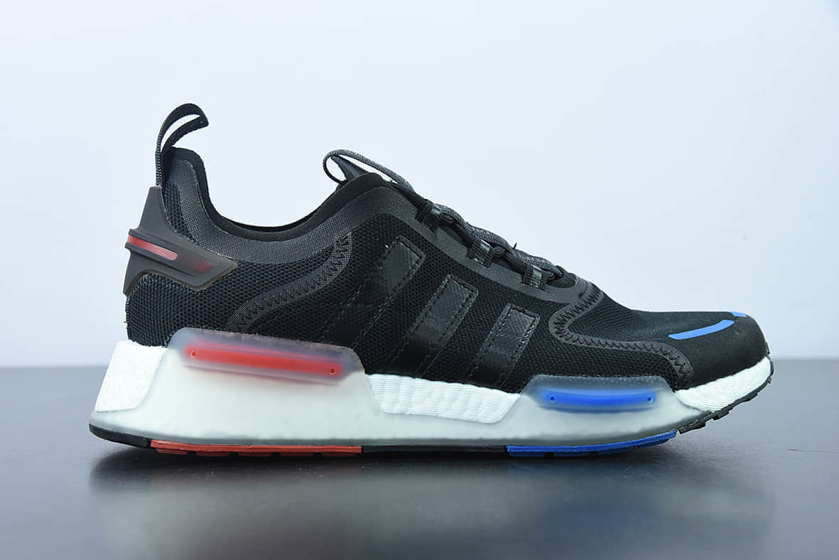 阿迪达斯Adidas Originals NMDV3经典三叶草黑色爆米花超弹中底休闲跑步鞋纯原版本 货号:GX3378