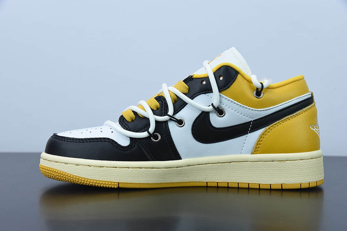 乔丹Air Jordan 1 Low AJ1 乔1定制版 Vibe风味解构运动文化篮球鞋纯原版本 货号:553560-171