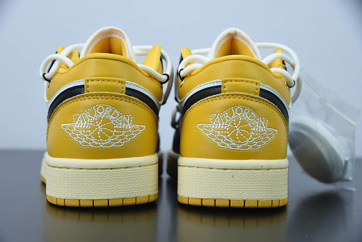 乔丹Air Jordan 1 Low AJ1 乔1定制版 Vibe风味解构运动文化篮球鞋纯原版本 货号:553560-171