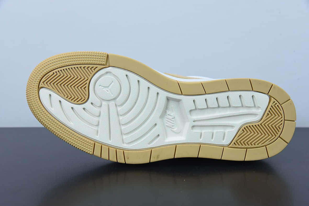 乔丹Air Jordan 1 Elevate Low SE Wolf Grey AJ1厚底白杏配色复古篮球鞋纯原版本 货号:DH7004-102