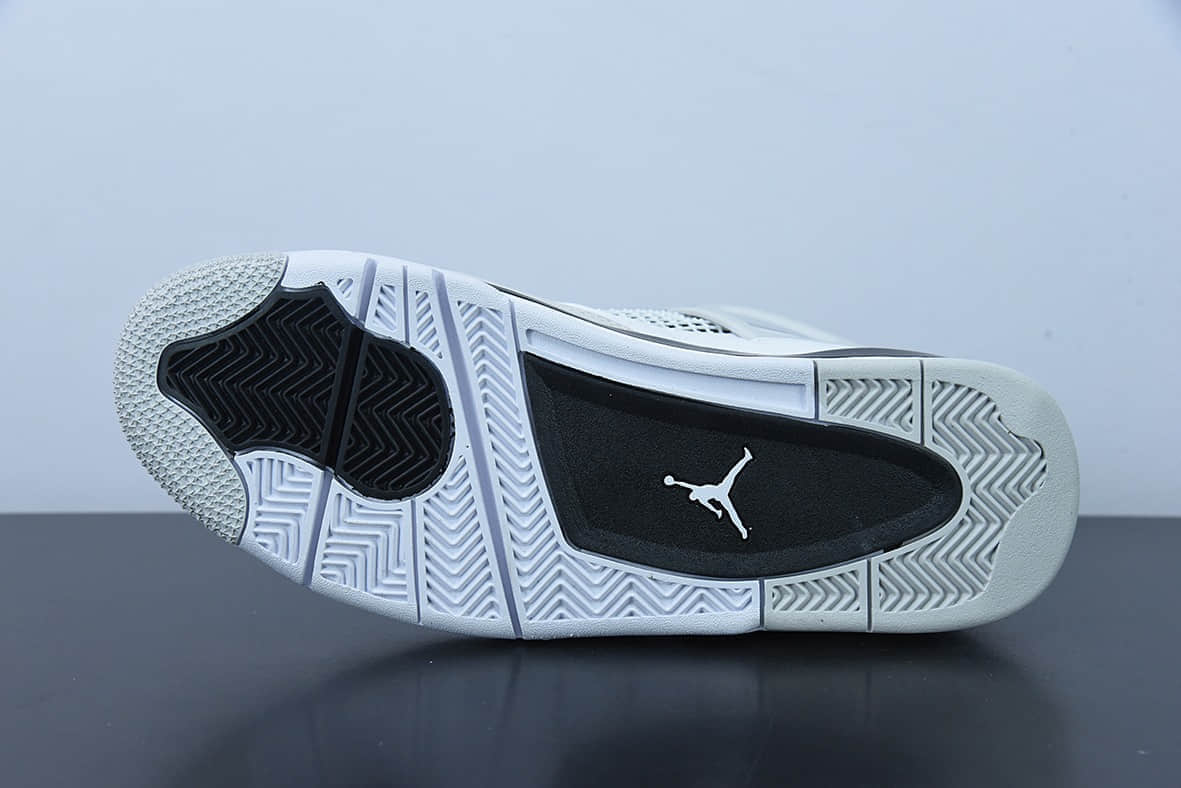 乔丹Air Jordan 4 Military Black AJ4 乔4灰黑拼接中帮篮球鞋纯原版本 货号:DH6927-111