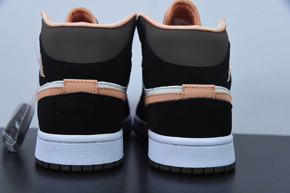 乔丹Air Jordan AJ1 Mid “Apricot Agate” 蜜桃摩卡中帮篮球鞋纯原版本 货号:DH0210-100