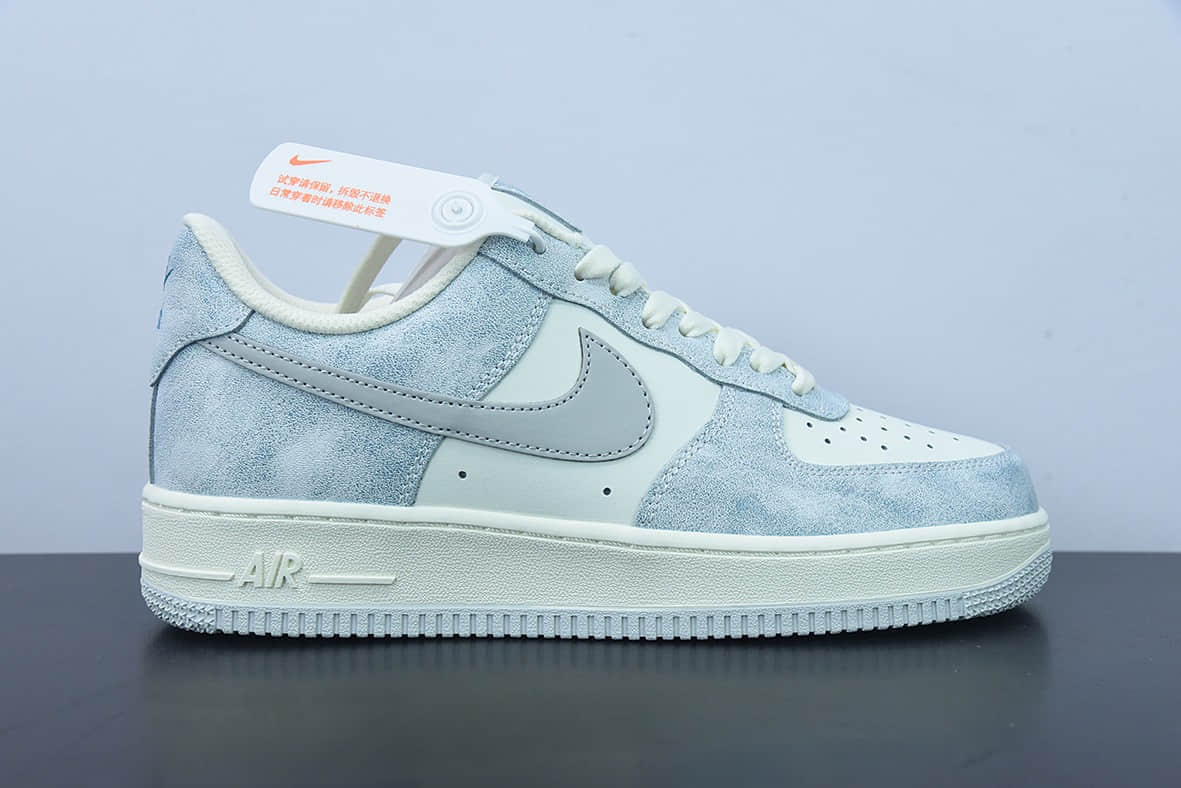 耐克Nike Air Force 1 Low ’07 岩石蓝配色空军一号低帮休闲板鞋纯原版本 货号:CL5568-663