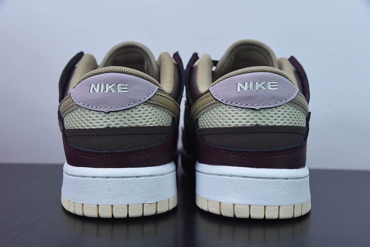 耐克Nike Dunk Scrap 米棕拼接低帮休闲板鞋纯原版本 货号:DH7450-100
