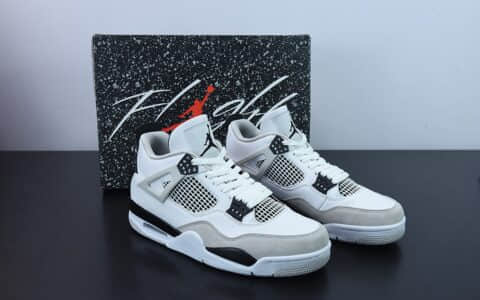 乔丹Air Jordan 4 Retro  Military Black AJ4乔4灰白黑男子文化篮球鞋纯原版本 货号:DDH6927-111