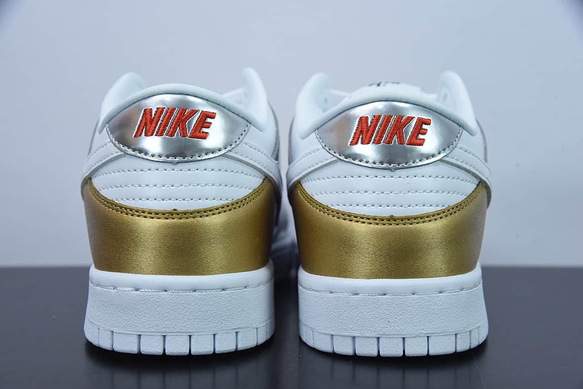 耐克Nike Dunk SB Low Metallict 金银白 SB扣篮系列低帮休闲运动滑板鞋纯原版本 货号:DH4403-700