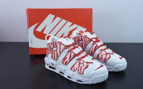 耐克Nike Air More Uptempo情人节限定皮蓬初代系列经典高街百搭休闲运动篮球鞋纯原版本 货号:921948-102