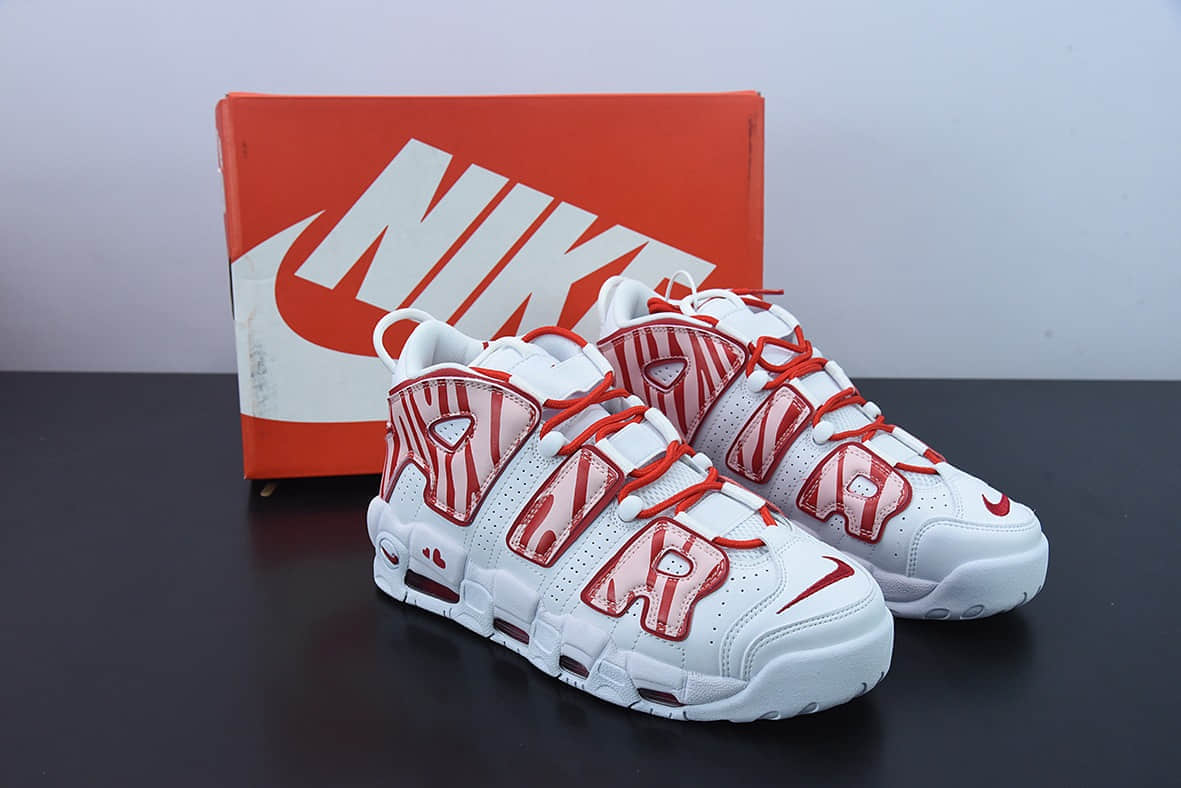 耐克Nike Air More Uptempo情人节限定皮蓬初代系列经典高街百搭休闲运动篮球鞋纯原版本 货号:921948-102