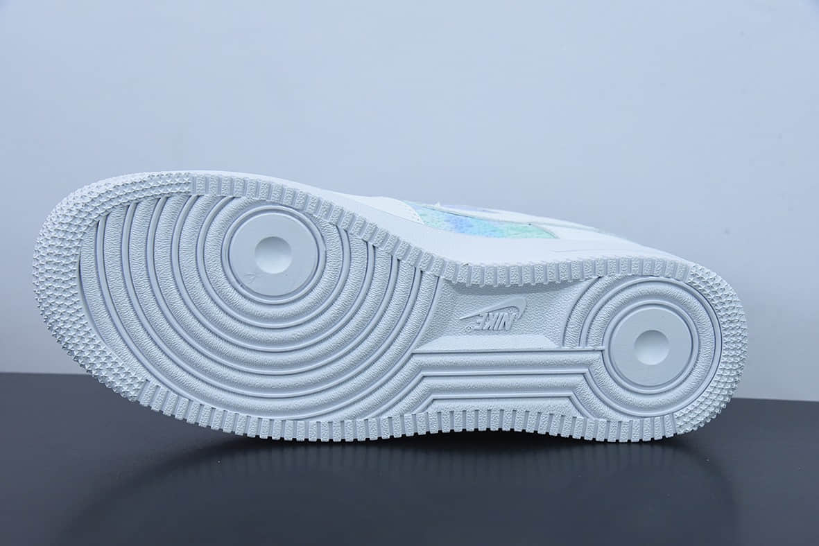耐克Nike Air Force 1 AF1白紫扎染薰衣草紫渐变空军一号低帮休闲板鞋纯原版本 货号:CH3512-003