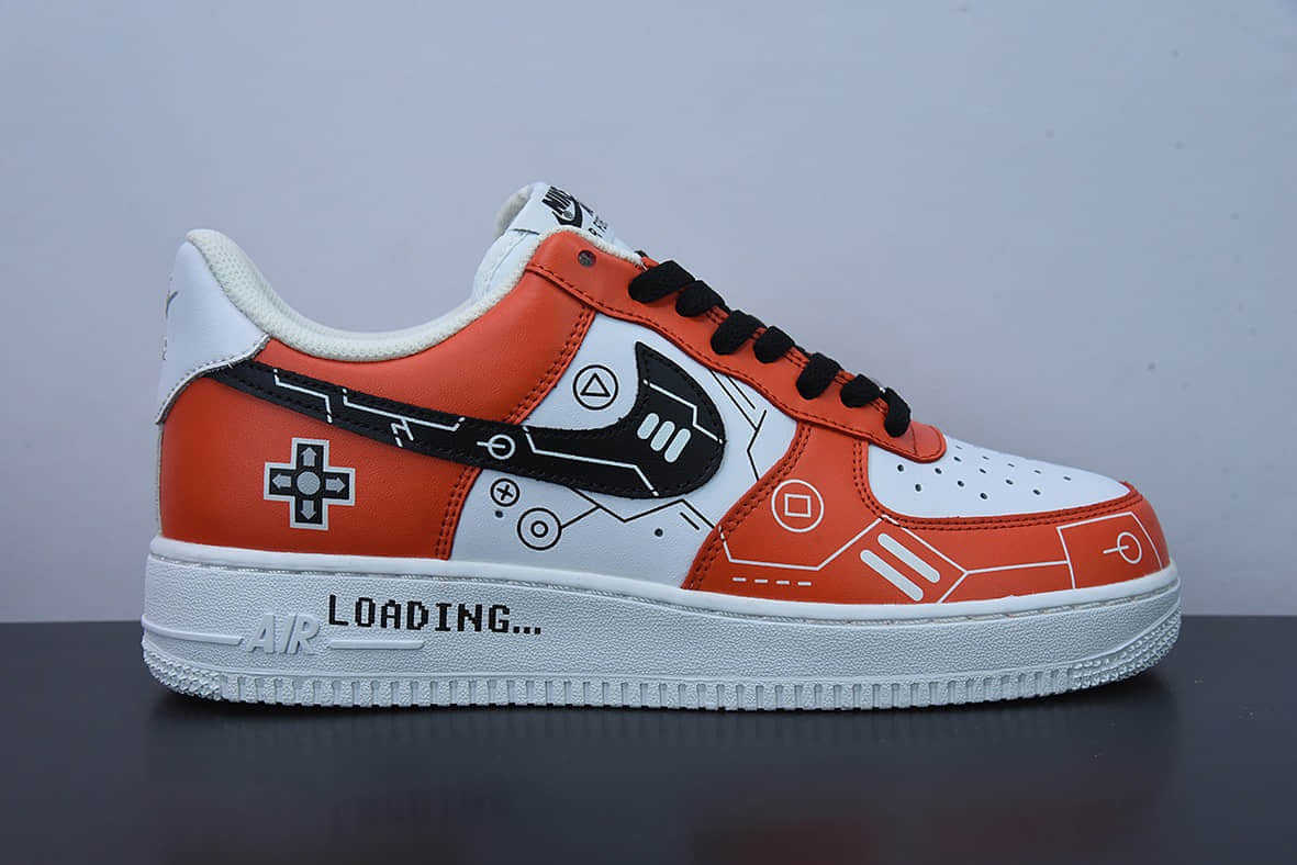 耐克Nike Air Force 1 Low’07 白红黑电玩主题空军一号低帮休闲板鞋纯原版本 货号：CW2288-112