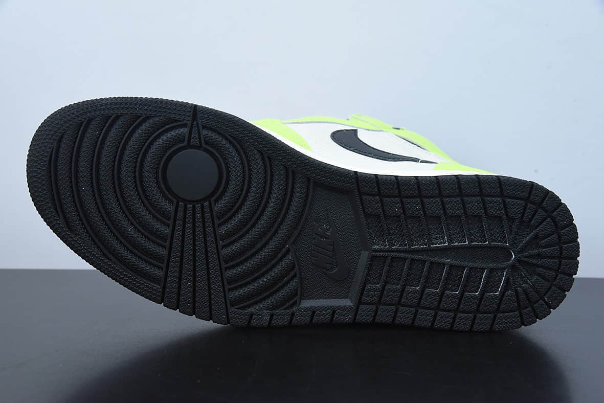 乔丹Air Jordan 1  Volt  AJ1乔1白绿高帮男子文化篮球鞋纯原版本 货号：555088-702