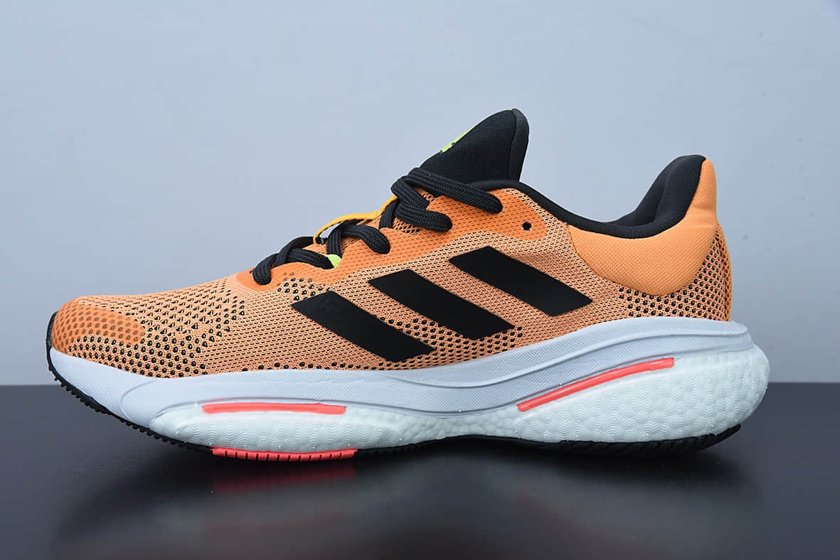 阿迪达斯Adidas Solar Glide 5 橙黄爆米花大底复古跑鞋纯原版本 货号: GX5470