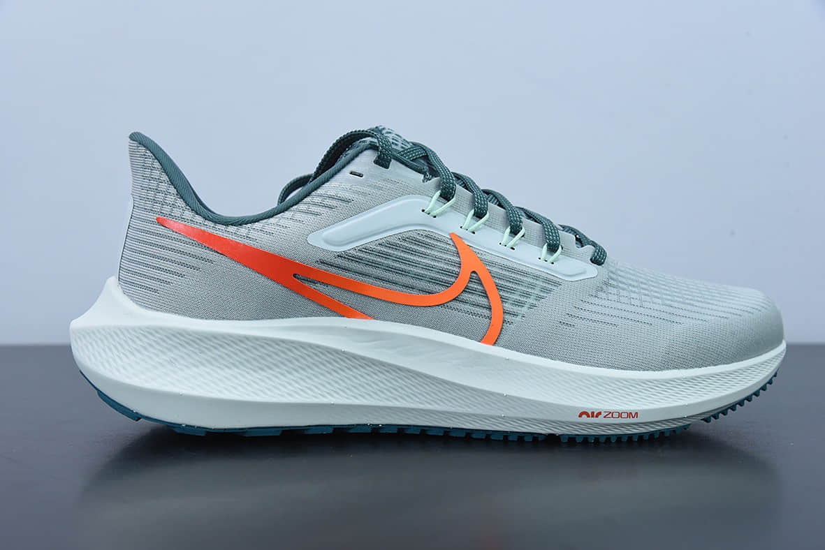 耐克Nike Air Zoom Pegasus 39GreyPatina green39代网织浅灰铜锈绿橙超级飞马涡轮增压马拉松休闲运动慢跑鞋纯原版本 货号:DH4071-003