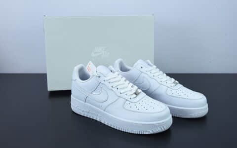 耐克Air Force 1 07 low空军一号全白荔枝纹低帮板鞋纯原版本 货号:CZ8065-100