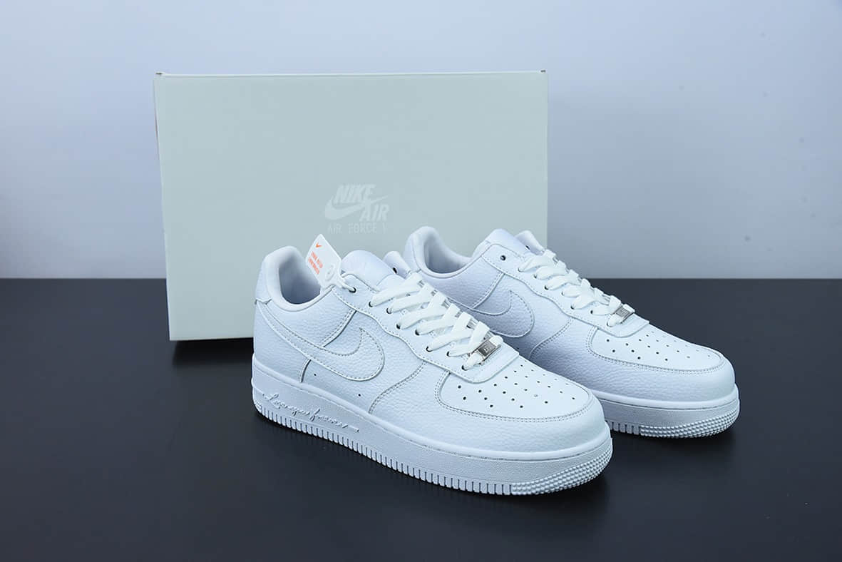 耐克Air Force 1 07 low空军一号全白荔枝纹低帮板鞋纯原版本 货号:CZ8065-100