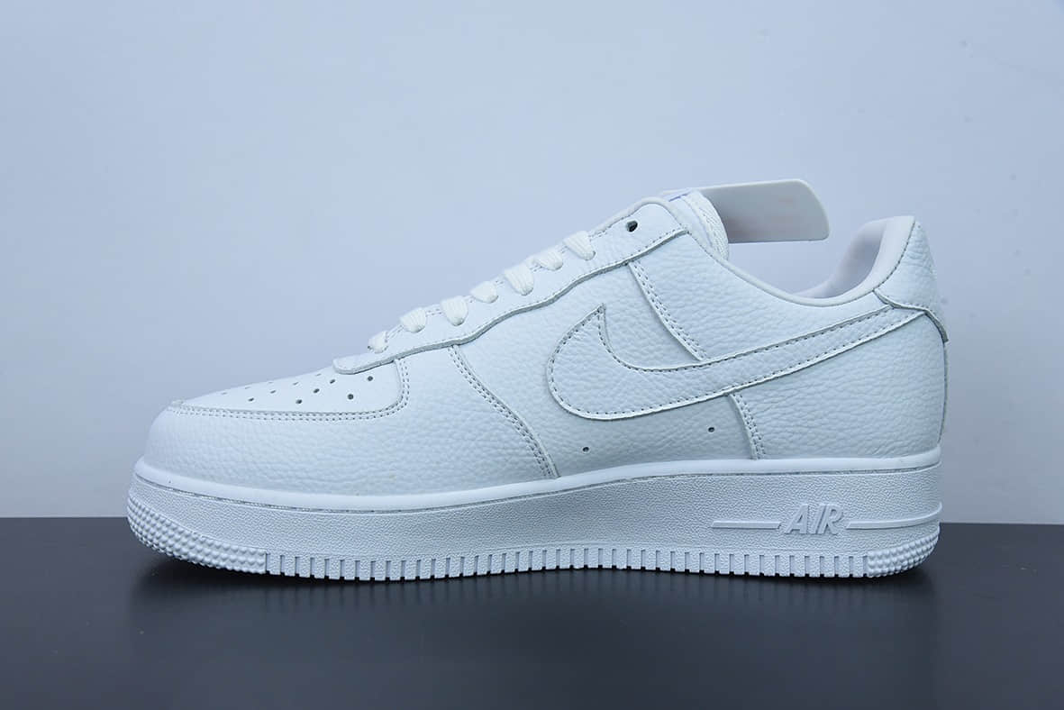 耐克Air Force 1 07 low空军一号全白荔枝纹低帮板鞋纯原版本 货号:CZ8065-100
