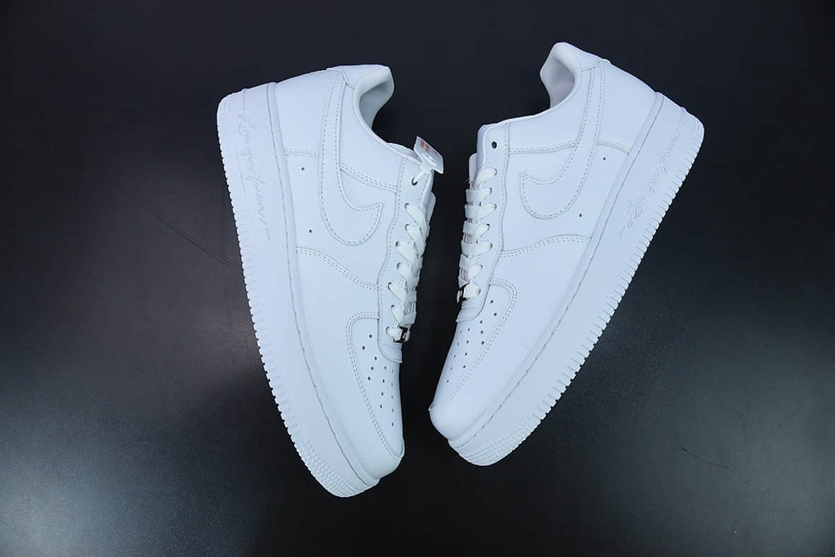 耐克Air Force 1 07 low空军一号全白荔枝纹低帮板鞋纯原版本 货号:CZ8065-100