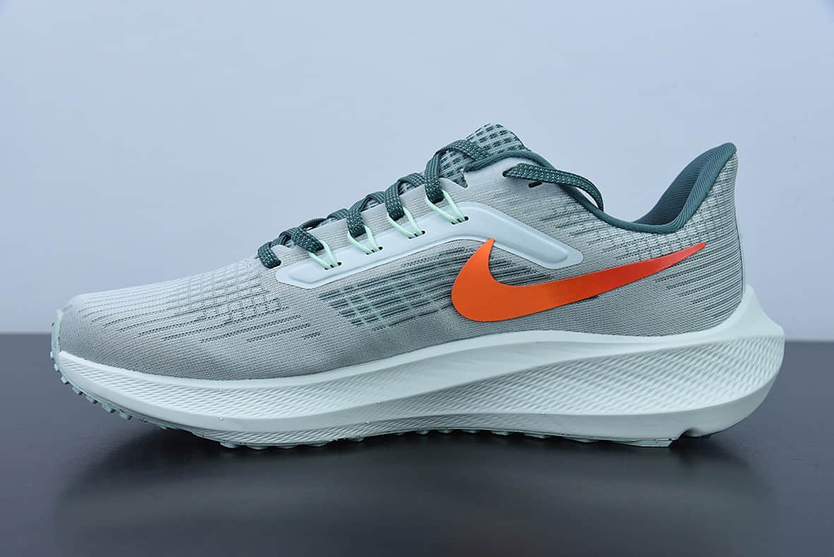 耐克Nike Air Zoom Pegasus 39GreyPatina green39代网织浅灰铜锈绿橙超级飞马涡轮增压马拉松休闲运动慢跑鞋纯原版本 货号:DH4071-003