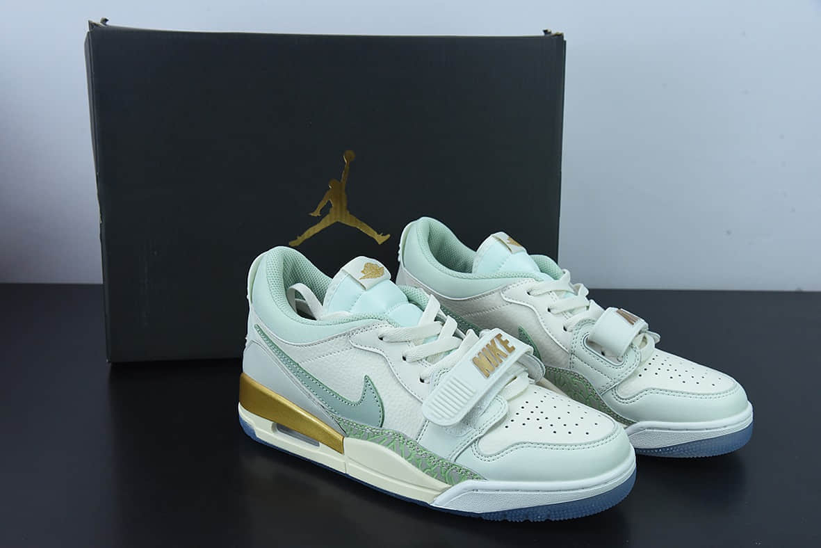 乔丹Air Jordan Legacy AJ312 Low 薄荷绿配色魔术贴三合一板鞋纯原版本 货号:DR8486-131