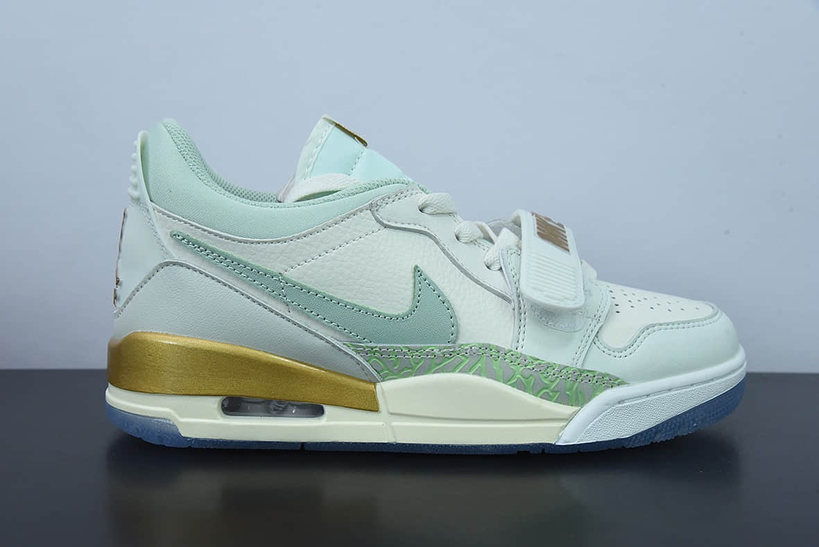 乔丹Air Jordan Legacy AJ312 Low 薄荷绿配色魔术贴三合一板鞋纯原版本 货号:DR8486-131
