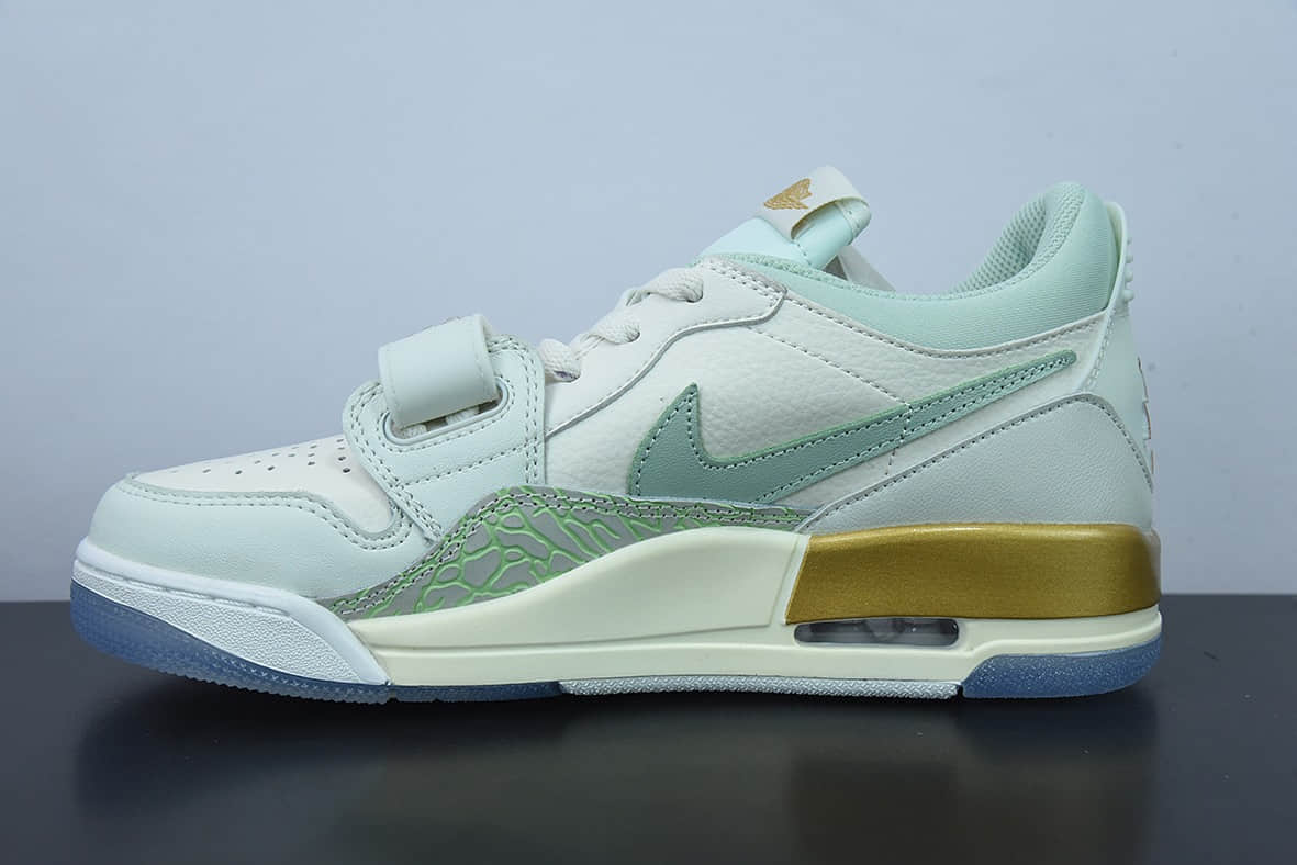 乔丹Air Jordan Legacy AJ312 Low 薄荷绿配色魔术贴三合一板鞋纯原版本 货号:DR8486-131