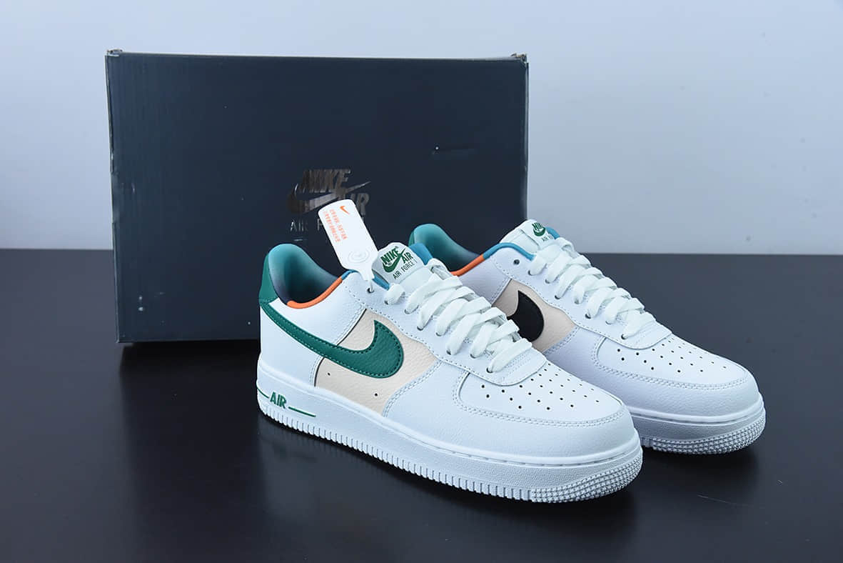 耐克Nike Air Force 1 Low 白绿勾空军一号低帮运动休闲板鞋纯原版本 货号:DM0109-100