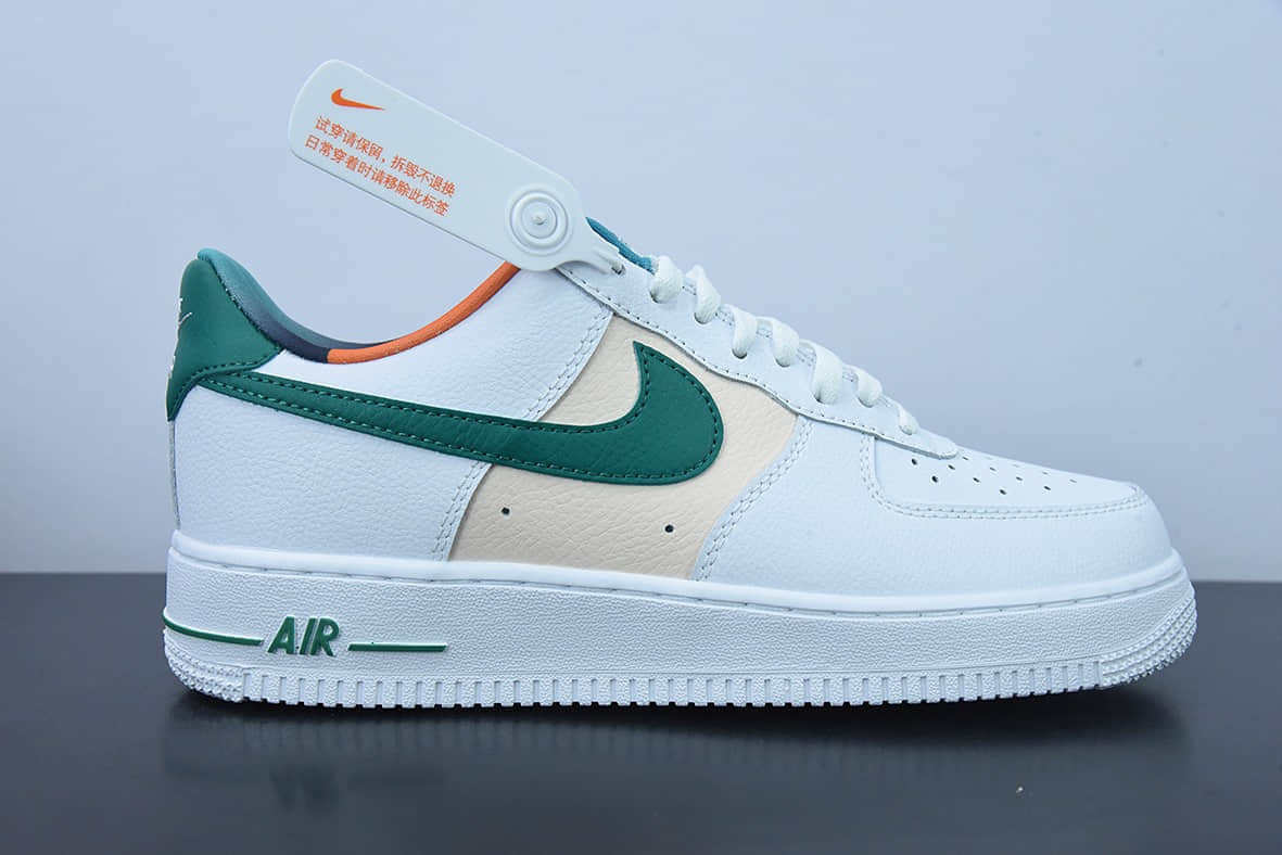 耐克Nike Air Force 1 Low 白绿勾空军一号低帮运动休闲板鞋纯原版本 货号:DM0109-100