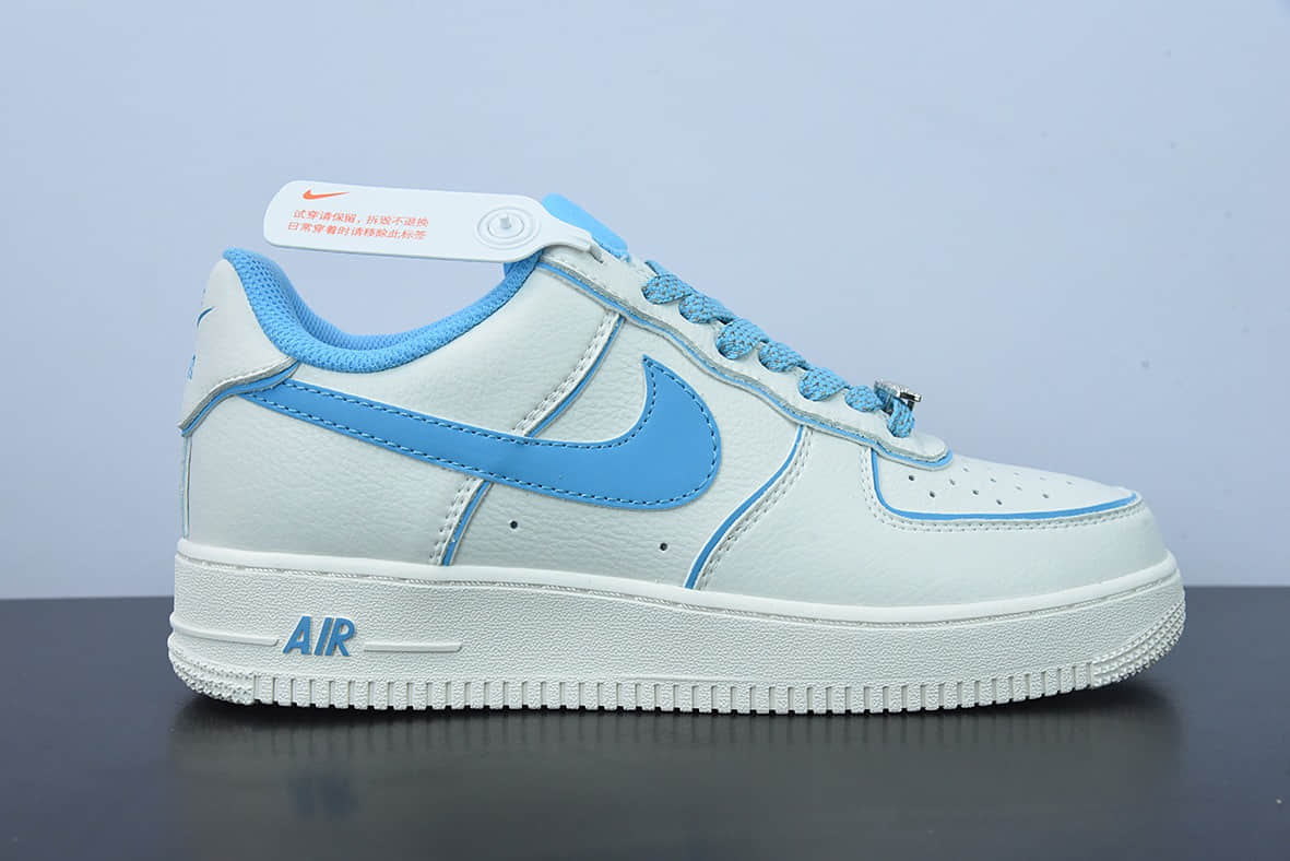 耐克NIke Air Force 1 '07 Low 米白蓝炫彩“夜魔侠”空军一号低帮休闲板鞋纯原版本 货号:UH8958-066