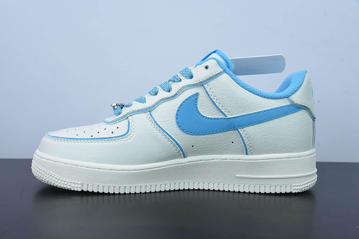 耐克NIke Air Force 1 '07 Low 米白蓝炫彩“夜魔侠”空军一号低帮休闲板鞋纯原版本 货号:UH8958-066