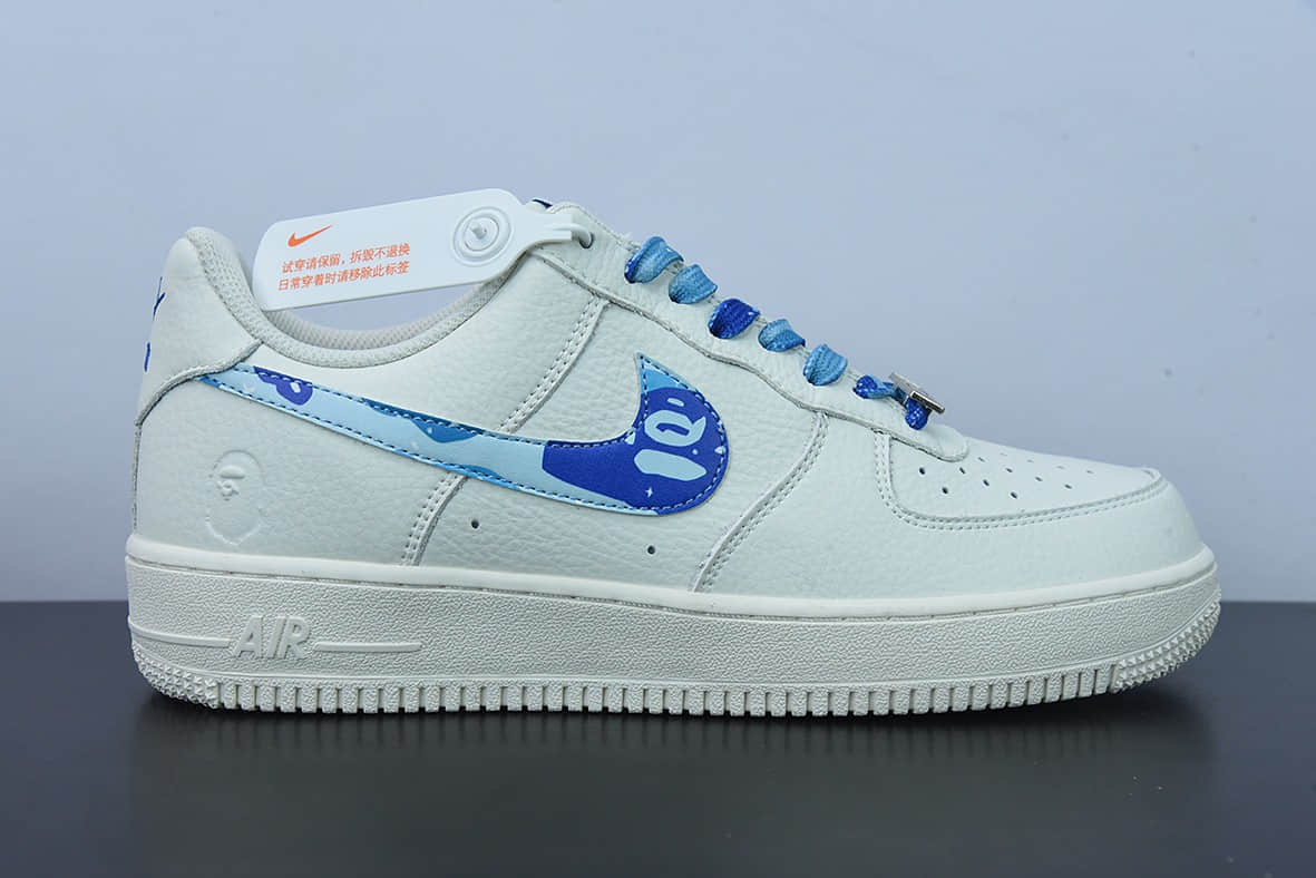 耐克Nike Air Force 1 浅深蓝白空军一号低帮休闲运动板鞋纯原版本货号:AA1356-116