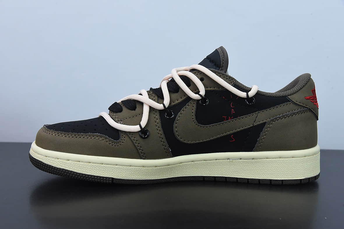 乔丹Air Jordan1 Low AJ1乔丹一代经典黑棕抽绳倒钩低帮经典复古文化休闲运动篮球鞋纯原版本 货号：CQ4277-001