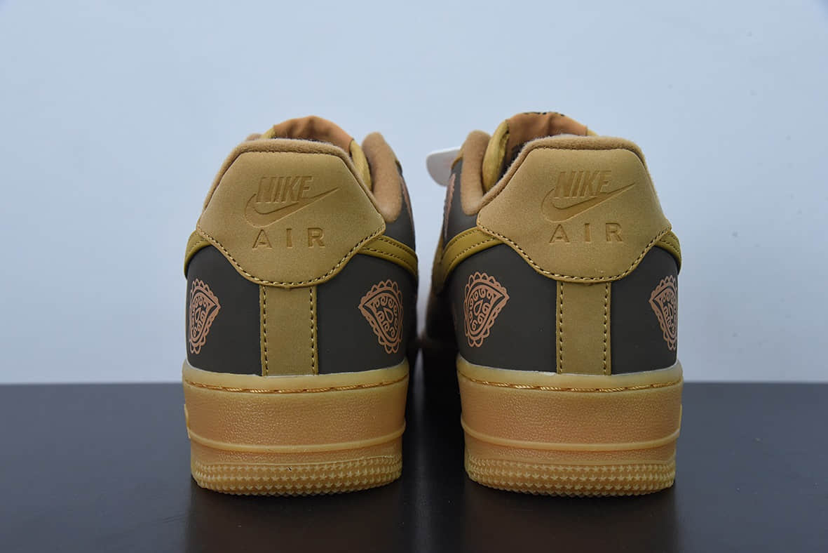 耐克Nike Air Force 1 小麦腰果花空军一号低帮休闲运动板鞋纯原版本 货号:CJ9179-200