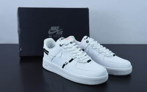 耐克Nike Air Force 1 Low 白黑抽绳空军一号低帮运动休闲板鞋纯原版本 货号:DH4408-103