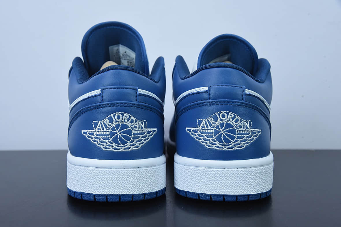 乔丹Air Jordan 1 LowMarina BlueAJ1白蓝复古篮球鞋纯原版本 货号:DC0774-114