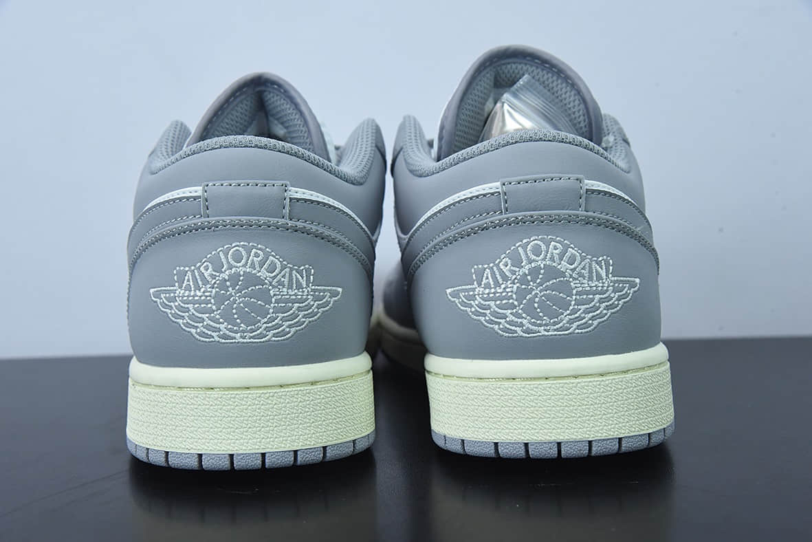 乔丹Air Jordan 1 Low Vintage Grey AJ 乔1白灰低帮复古篮球鞋纯原版本 货号:553558-053
