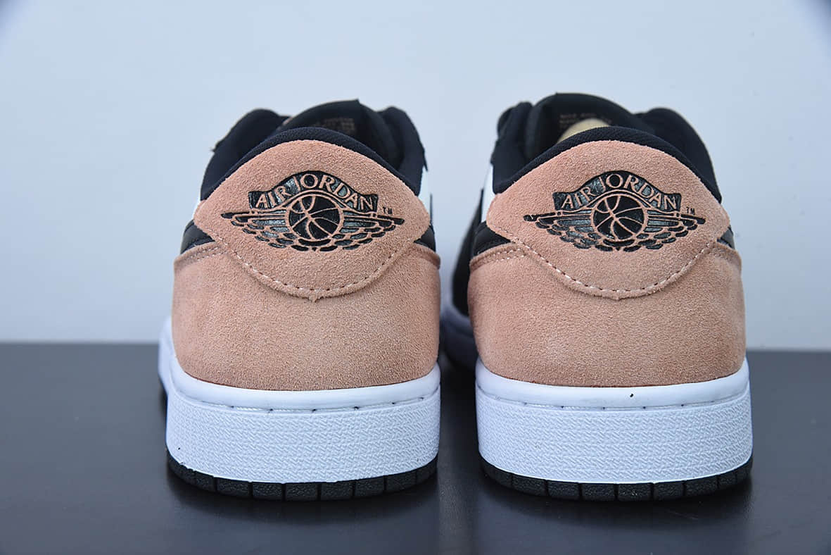 乔丹Air Jordan 1 Low OG Bleached Coral AJ1 乔1黑粉低帮复古篮球鞋纯原版本 货号：CZ0790-061