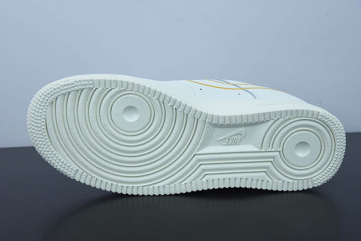 耐克Nike Air Force 1'07 Low 米黄电绣勾空军一号低帮休闲板鞋纯原版本 货号:CL6326-168