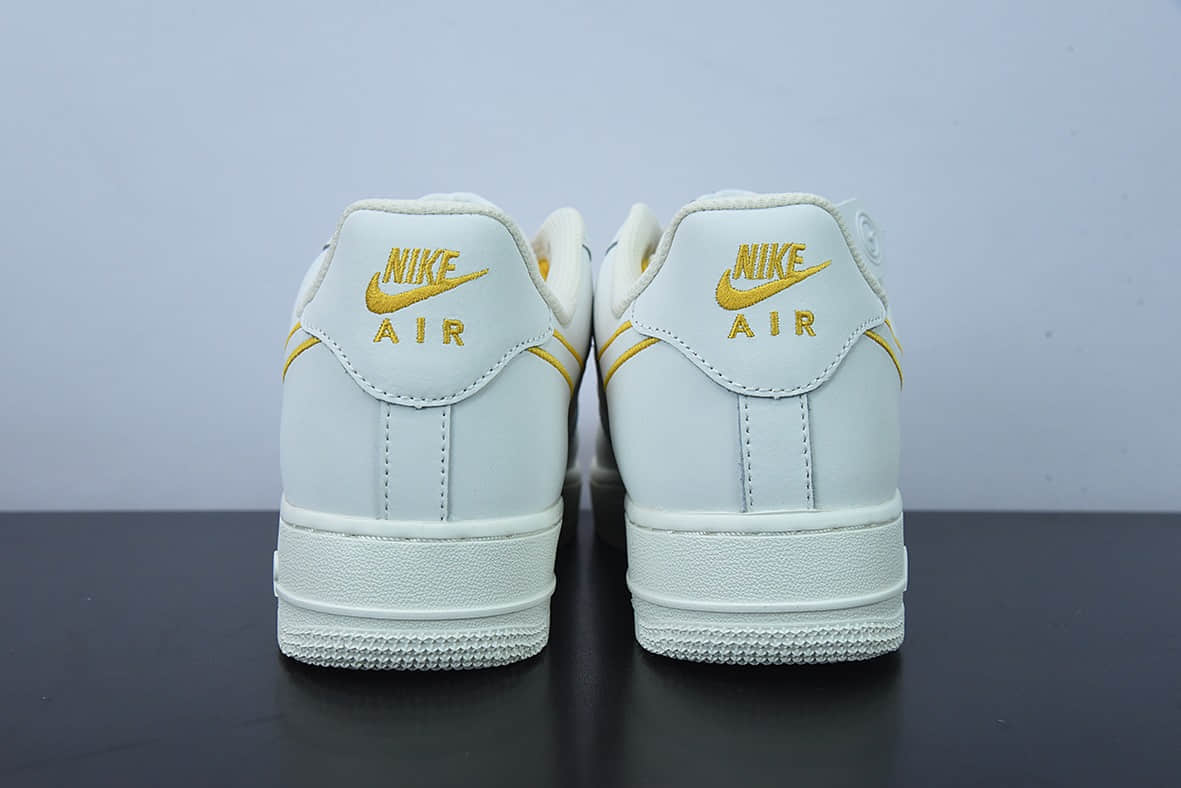 耐克Nike Air Force 1'07 Low 米黄电绣勾空军一号低帮休闲板鞋纯原版本 货号:CL6326-168