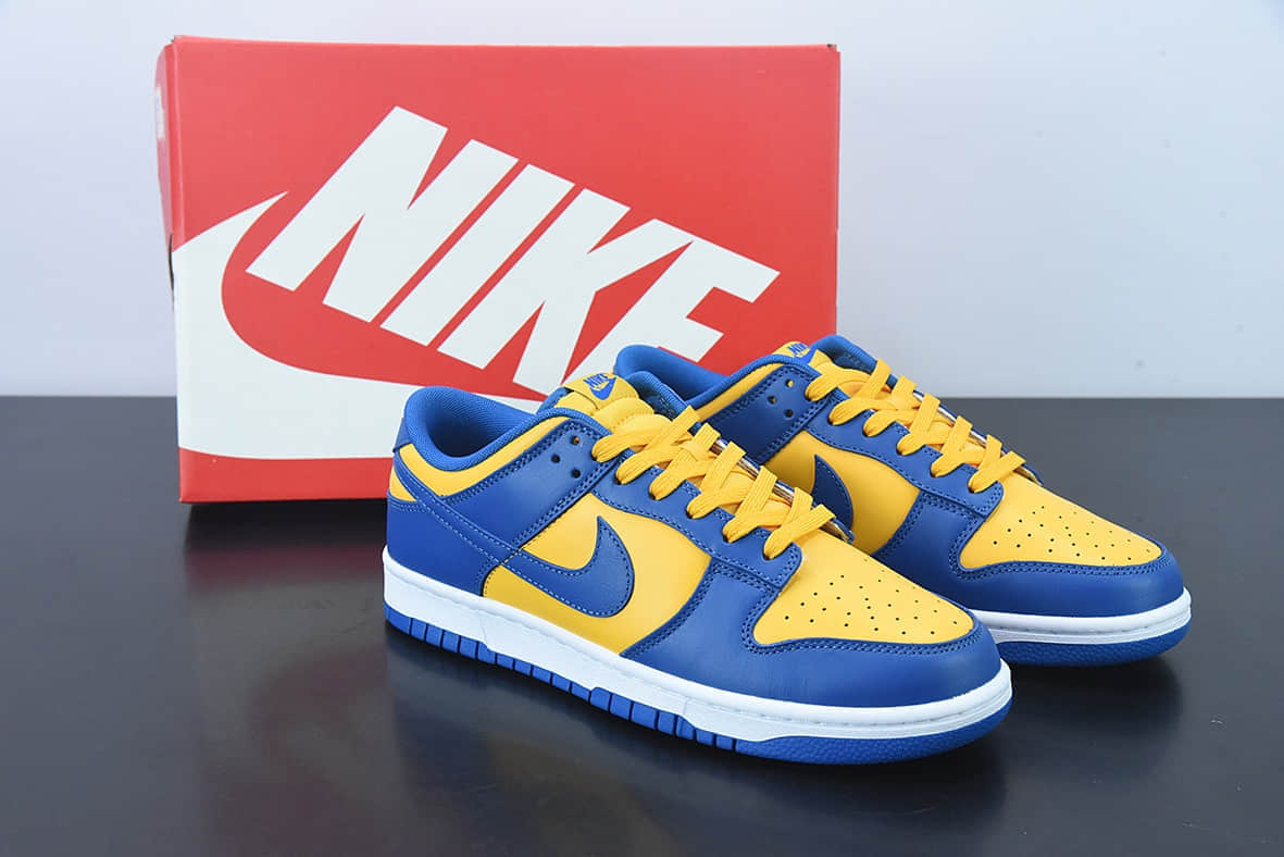 耐克Nike Dunk Low “Warriors”蓝黄金州勇士队皇家蓝大学金低帮休闲板鞋纯原版本 货号：DD1391-402