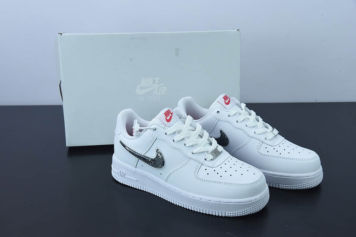 耐克Nike Air Force 1 LV8(GS)白银满天星果冻勾空军一号低帮休闲板鞋纯原版本 货号:DC9651-100