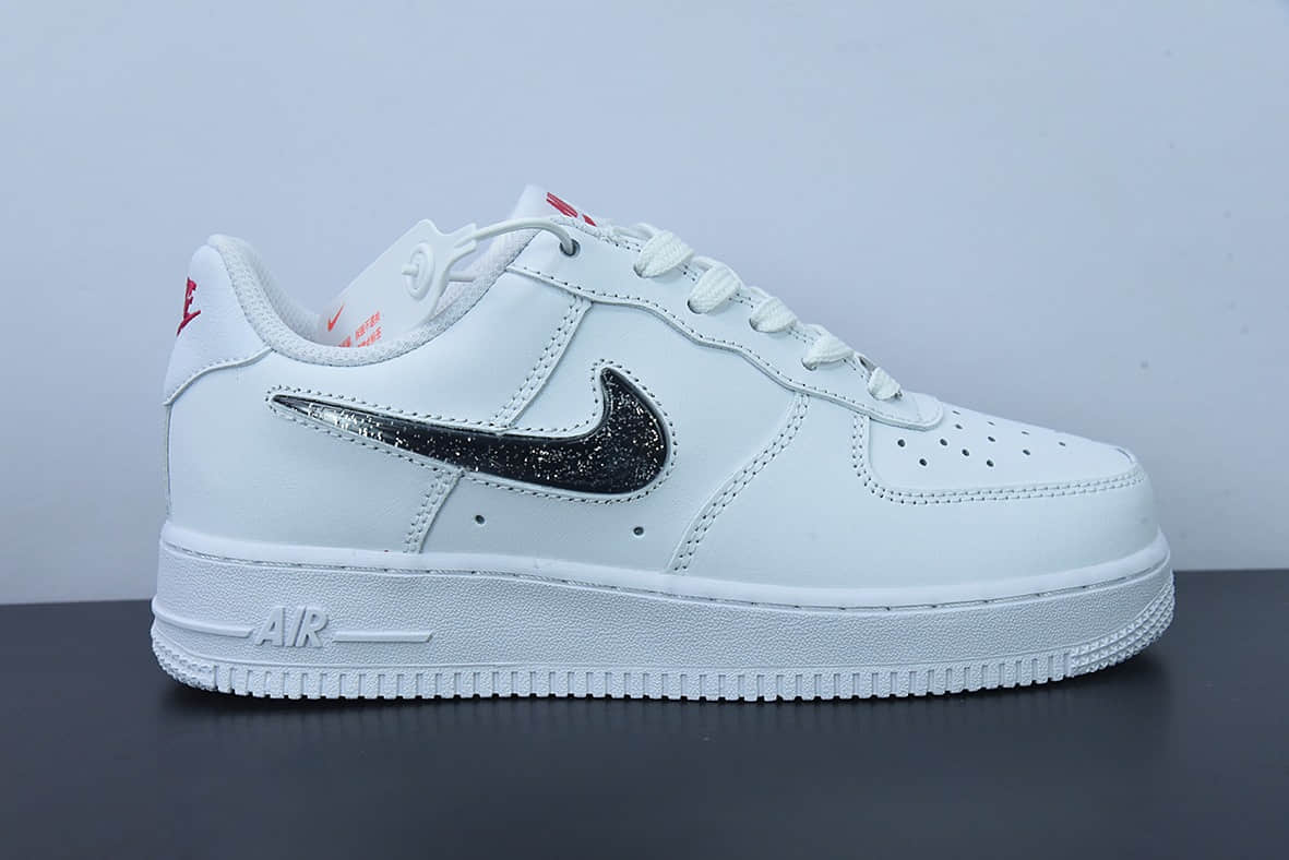 耐克Nike Air Force 1 LV8(GS)白银满天星果冻勾空军一号低帮休闲板鞋纯原版本 货号:DC9651-100