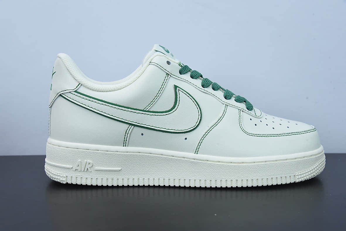 耐克Nike Air Force 1 Low 白绿满天星空军一号低帮休闲板鞋纯原版本 货号：315122-505