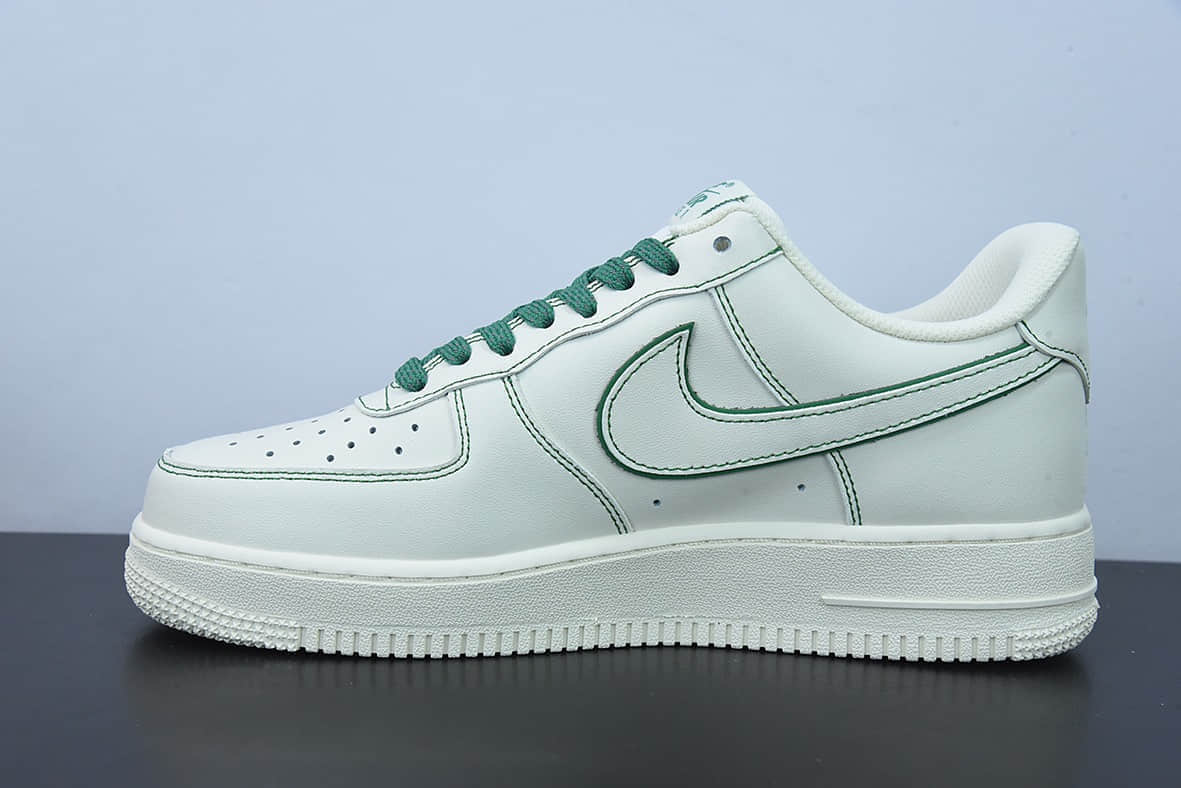 耐克Nike Air Force 1 Low 白绿满天星空军一号低帮休闲板鞋纯原版本 货号：315122-505