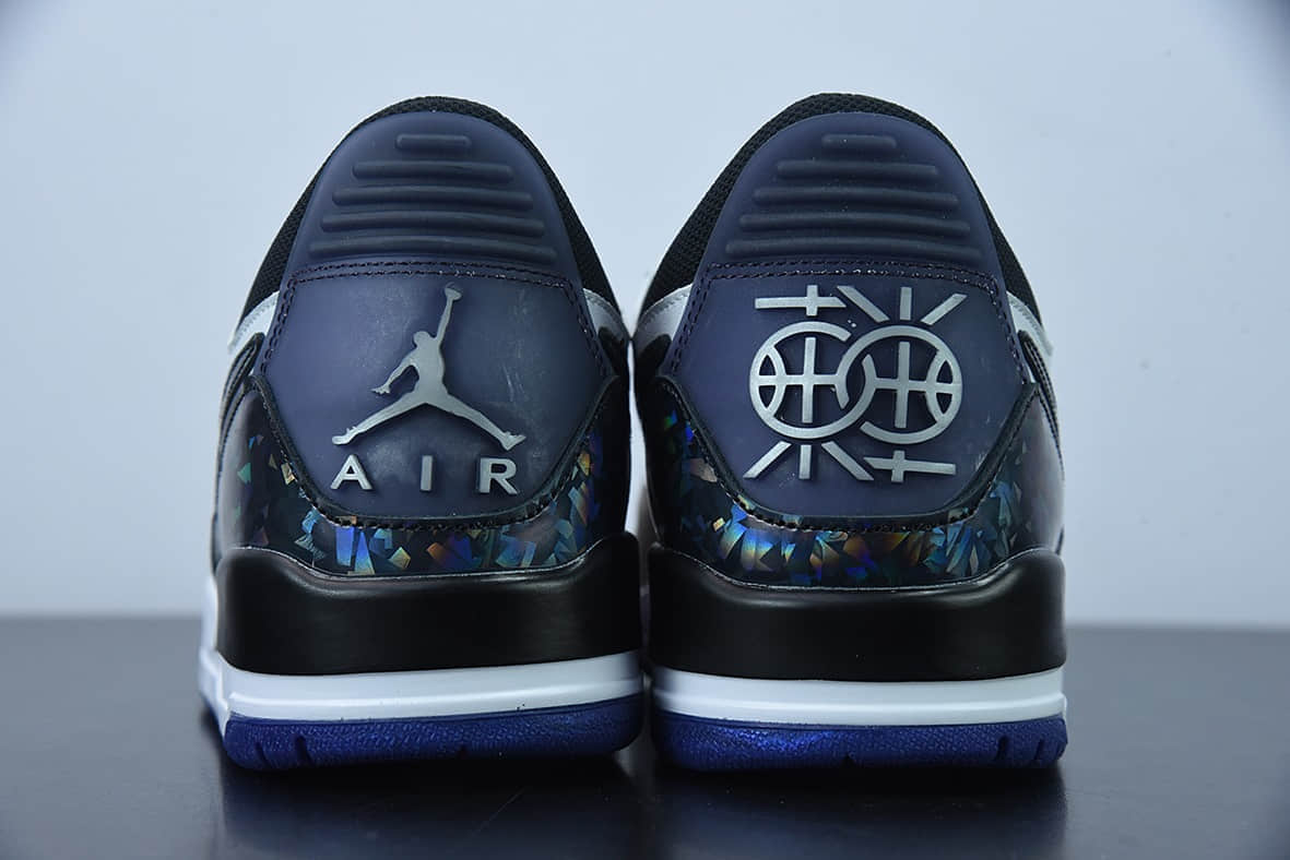 乔丹 Air Jordan Legacy AJ312 Low 炫彩全息头层魔术贴三合一板鞋纯原版本 货号:DV1719-100