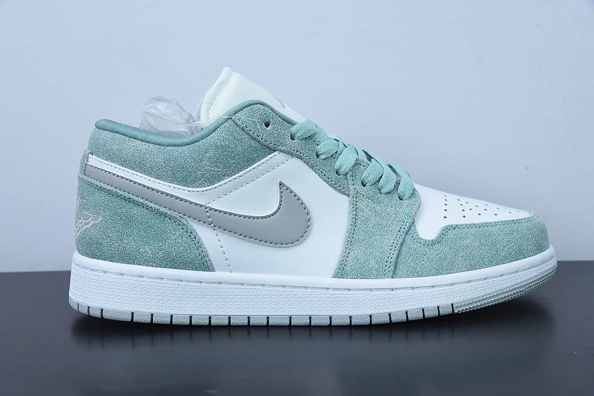 乔丹Air Jordan 1 Low New Emerald AJ1 乔1翡翠蓝复古篮球鞋纯原版本 货号:DN3705-301