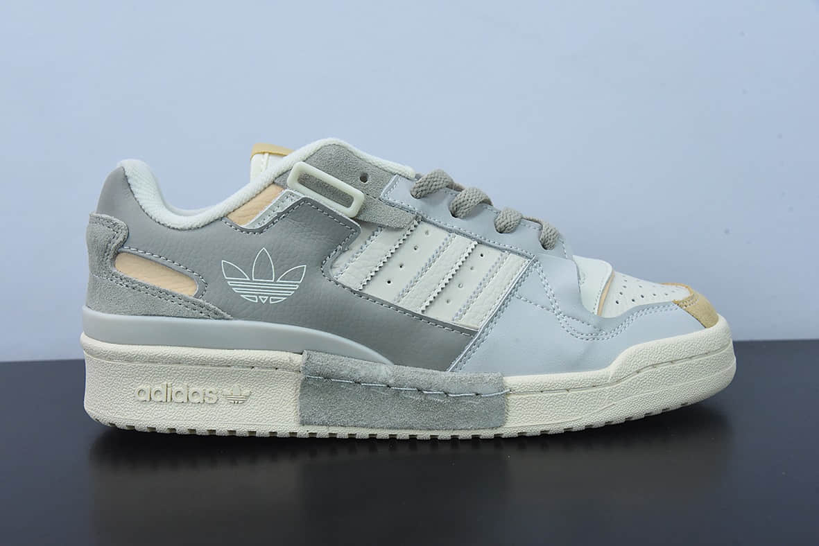 阿迪达斯Adidas Forum 84 Low 米灰色三叶草低邦经典魔术贴复古板鞋纯原版本 货号:GX4547