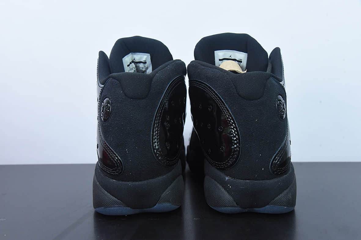 乔丹Air Jordan 13 Cap and Gown AJ13黑猫漆皮毕业典礼礼帽高帮篮球鞋纯原版本 货号：414571-012