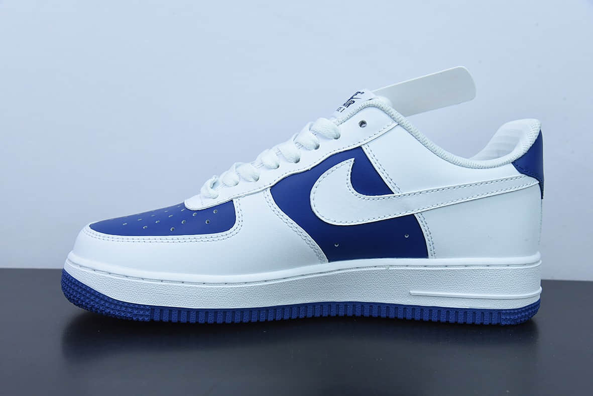 耐克Nike Air Force 1 Low 白蓝拼接空军一号低帮运动休闲板鞋纯原版本 货号：DA4093-101