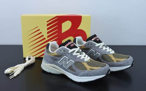 新百伦New Balance M990V3 灰棕第三代总统复古慢跑鞋纯原版本 货号： M990TG3